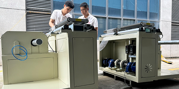 為什么選擇臺靈機電定制的雙工位自動放卷機？