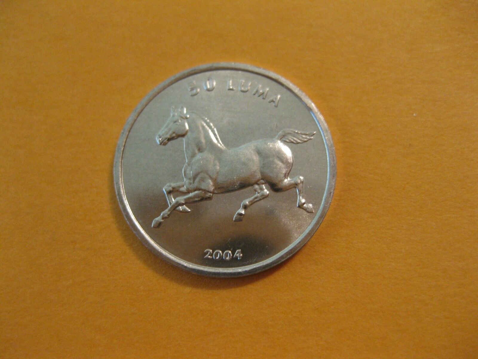2004 Nagorno-karabah Coin  "horse",   50 Luma  Uncirculated Beauty,  Animal